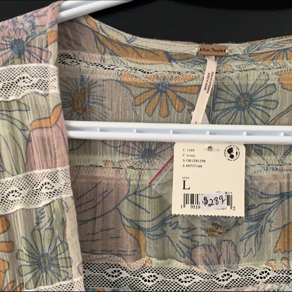 Free people field of dreams top/dress in ivory - Picture 3 of 5